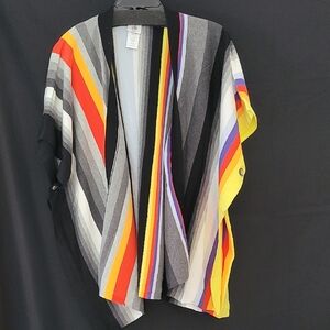 CAbi Vibrant Striped Knit Cardigan